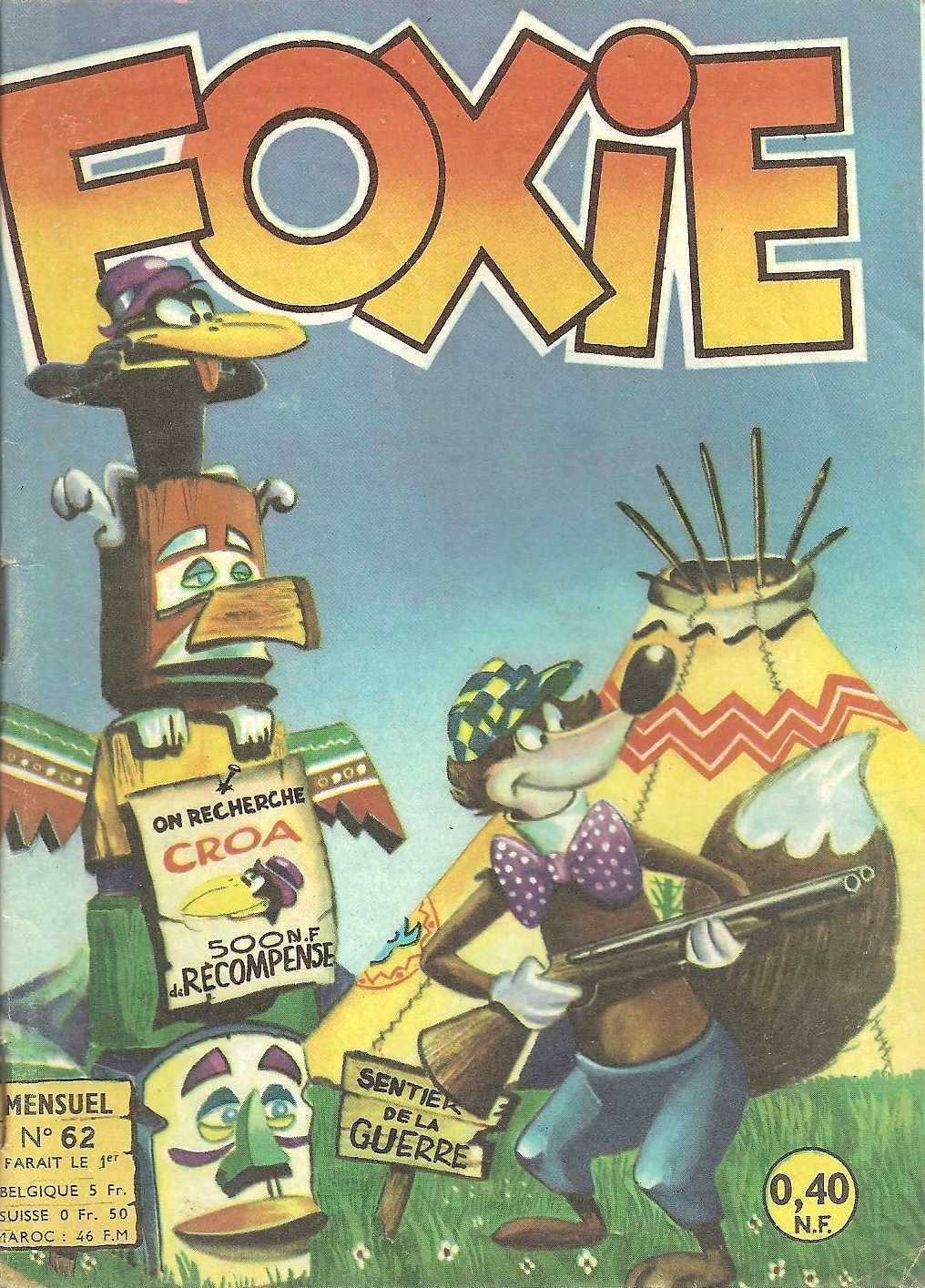 Scan de la Couverture Foxie n 62